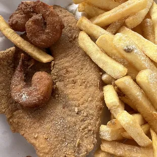 Shrimp &amp; fish plate.