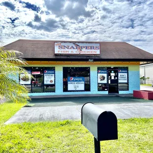 the front of the store