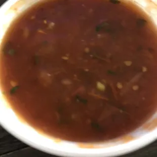 Warm red salsa