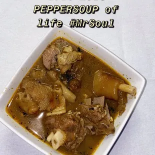 Goat meat pepper soup