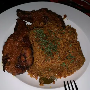 jollof rice and turkey