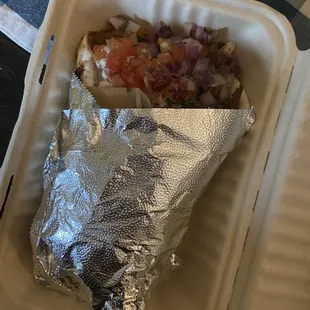 Gyro (lamb and beef) pita wrap