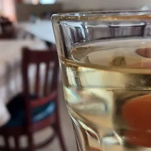 Greek wine glass retsina