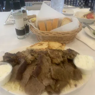 Combination Souvlaki & Gyro Dinner