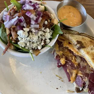 1/2 Reuben  Sandwich and 1/2 Salad Combo