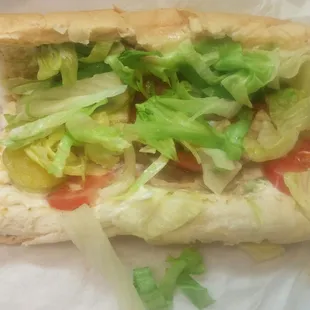 Yummy Italian sub w/ pickles added