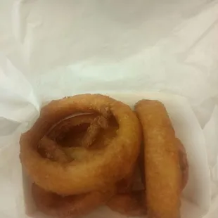 Onion rings...could&apos;ve used a few more