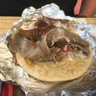 a closeup of a sandwich