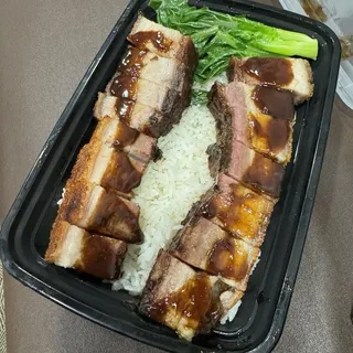 Roast Pig Over Rice Lunch Special