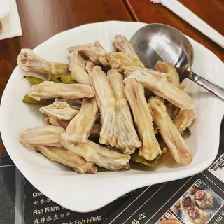 Duck Tongue with Wine Sauce