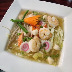 Udom Noodle Soup with Seafood