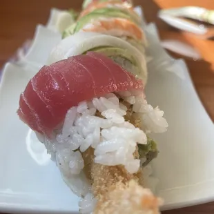 Tempura Rainbow Roll