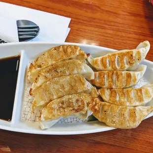 Pork dumplings - rich, slightly gamey pork flavor. Pretty good