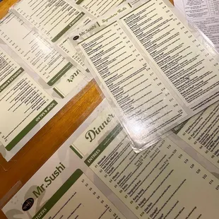 Menus