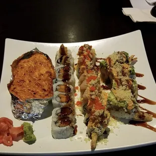 Volcano Roll* Playboy Roll* Sweet potato Roll