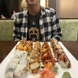 sushi, sushi and sashimi, food, sashimi