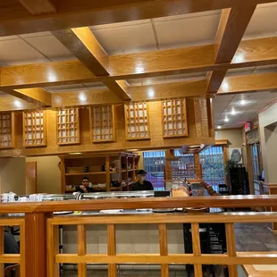 the interior of a restaurant