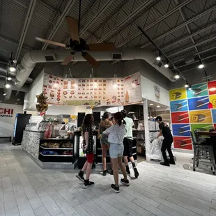 customers at the counter