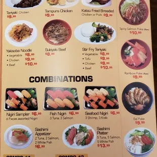 Takeout Menu, outdated prices