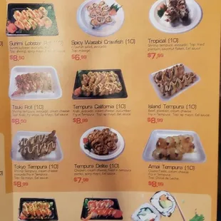 Takeout Menu, outdated prices
