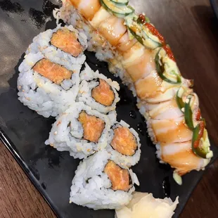 Spicy Salmon Roll and the &quot;Oh my God&quot; Roll