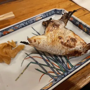 Grilled sebring and pickled veggies. Yum yum yum.