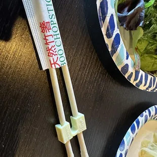 They were offer training chop sticks for those who need