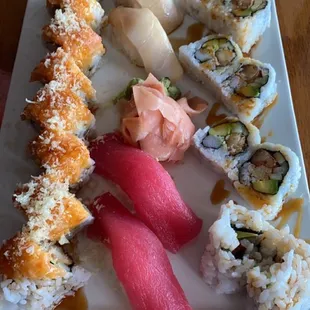 sushi and sashimi, food, sashimi, sushi