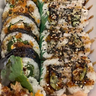 Spider Roll Unagi Temaki