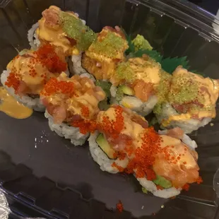 Kamikaze roll... one of my favorite special rolls from Mr. Sushi!