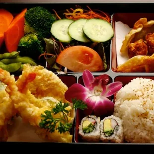 Shrimp And Vegetable Bento