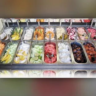 a variety of ice creams