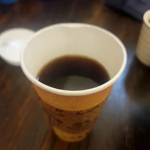 Very good black tea for $4. Kinda steep.