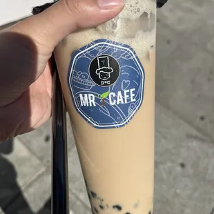 Oolong tea with pearl