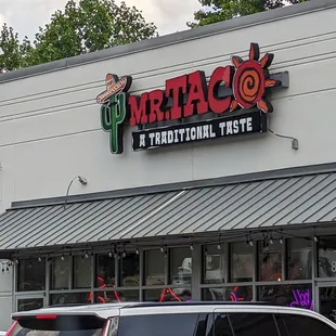 the front of a restaurant