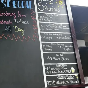 Weekly specials
