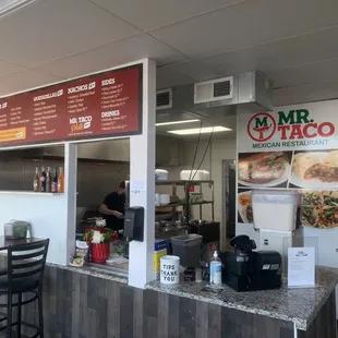 the inside of a restaurant