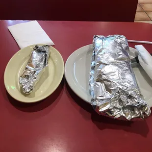 Mr. Taco vs. Regular size.