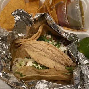 Two taco plate