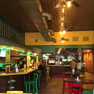 the interior of a restaurant