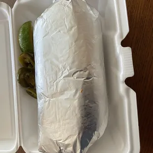 Veggie burrito.