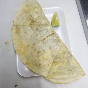  a tortilla on a plate
