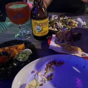 Fish tacos Asada nachos  Quesa taco birria
