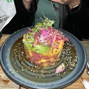 Mango Tuna Tower