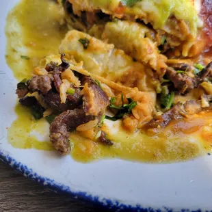 Nice freshly chopped Carne Asada.