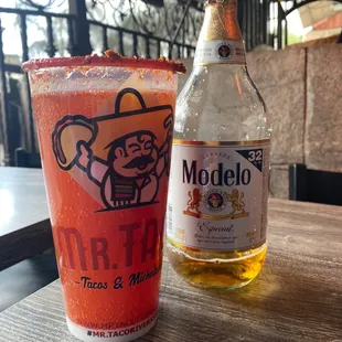 Nice michelada to start off