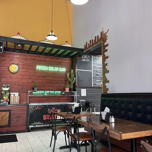 the interior of a restaurant