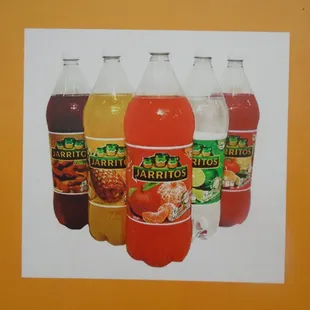 Several Jarritos soda flavors available.