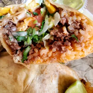 Burrito with all the fixings