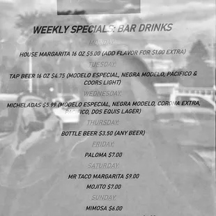 Weekly Specials Taken 9/27/2023